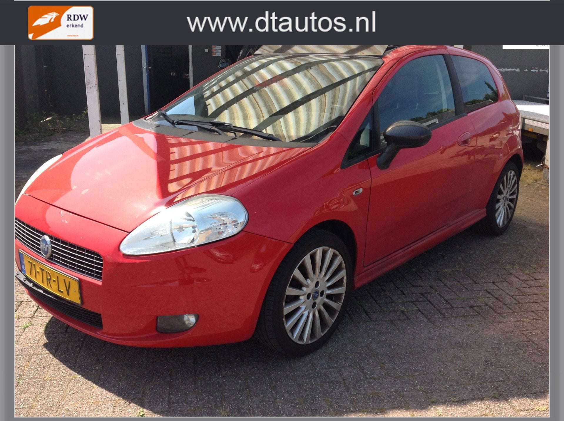 Fiat Grande Punto 1.4-16V Sport nieuwe apk, Auto's, Fiat, Voorwielaandrijving, 400 kg, Grande Punto, Origineel Nederlands