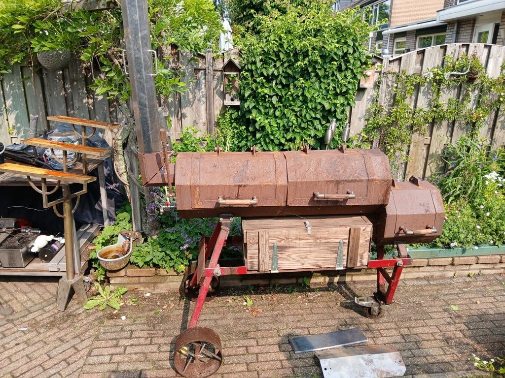 Oklahoma smoker project, Tuin en Terras, Houtskoolbarbecues, Ophalen, Nieuw
