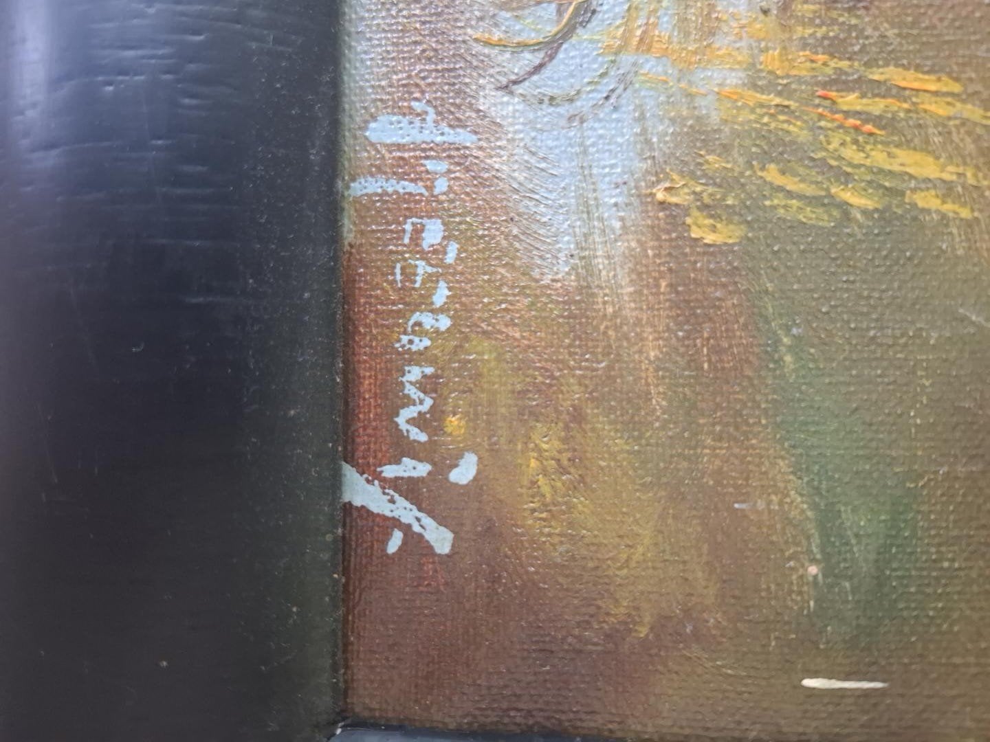 Olieverfschilderij Landschap met Water en Riet, Doek, Oud hollands, Landschap, Olieverf