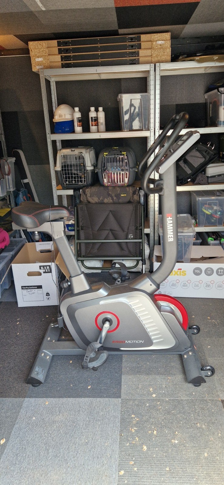 Hammer Ergometer Cardio Motion BT Hometrainer, Ophalen, Zo goed als nieuw, Hometrainer