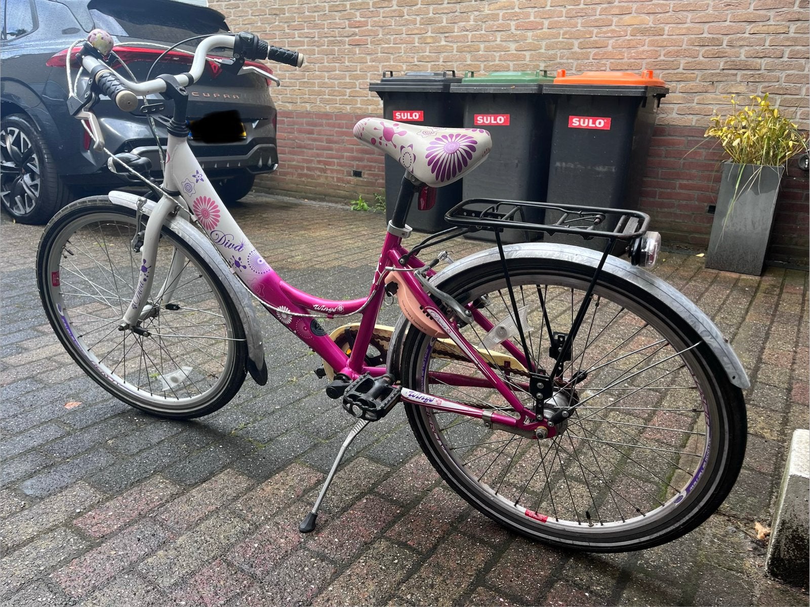 Leuke meisjes kinderfiets, Ophalen, Terugtraprem, Versnellingen, Gebruikt