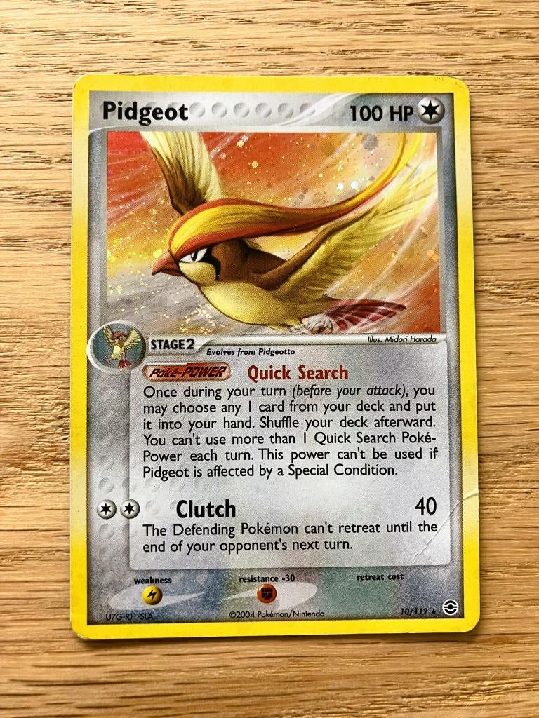 Pidgeot 10/112 - EX FireRed & LeafGreen, Ophalen of Verzenden, Losse kaart, Foil