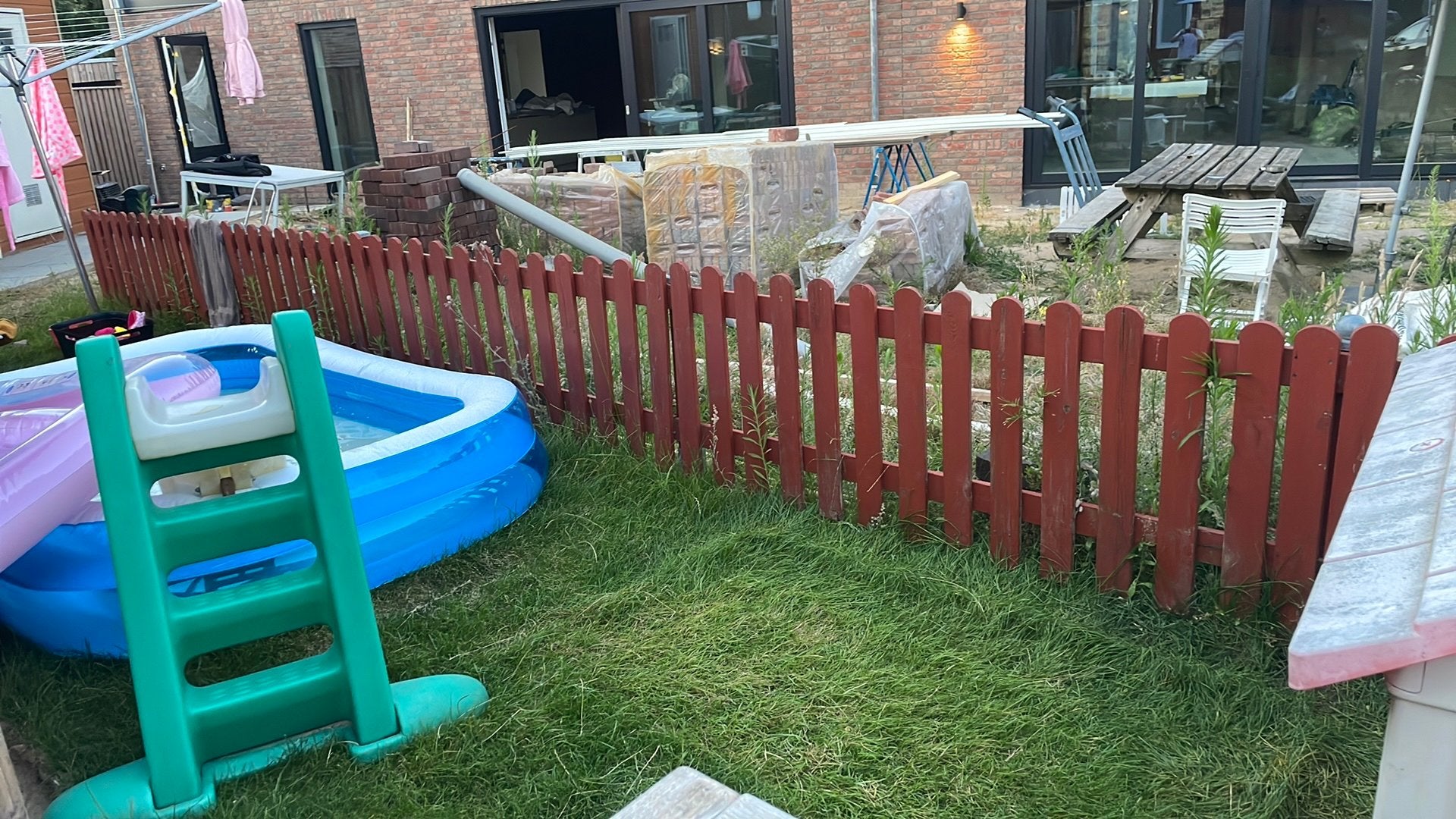 Tuinhek poort houten hek, Ophalen of Verzenden, Zo goed als nieuw