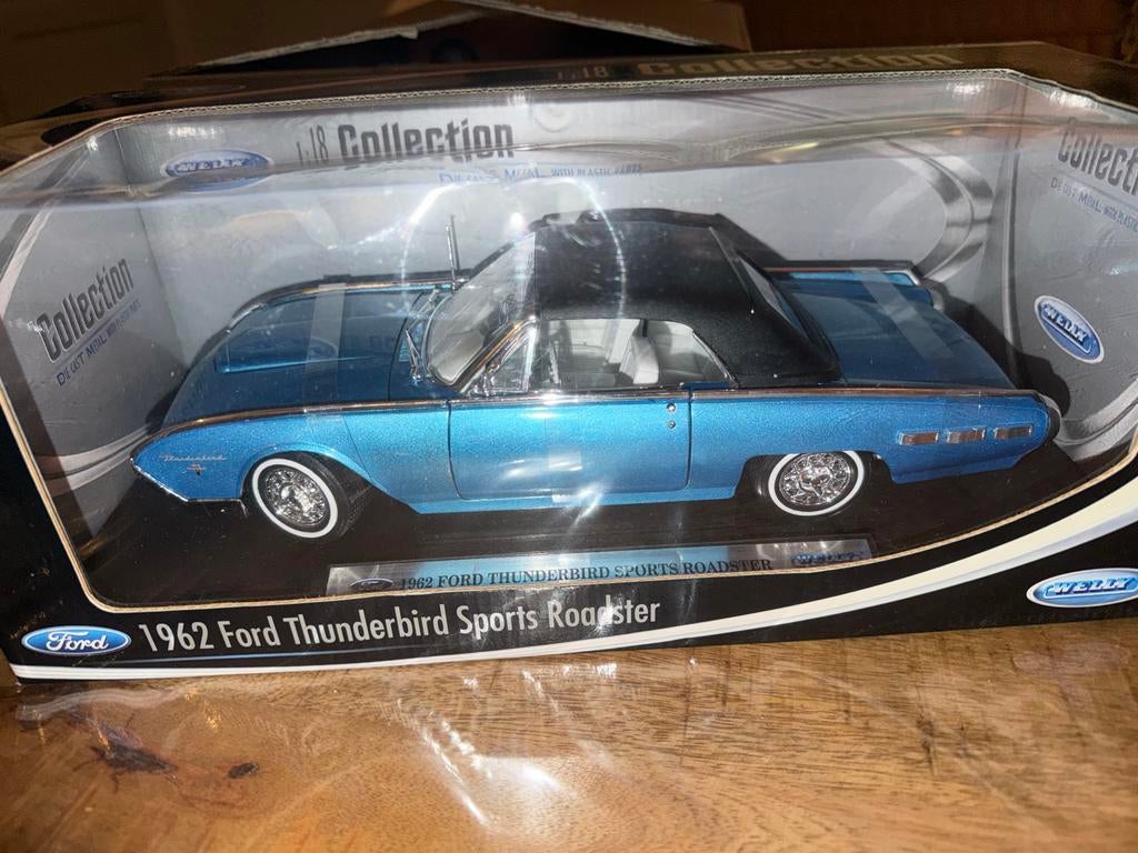 Welly 1/18 Ford Thunderbird Sports Roadster - Nieuw in doos, D, Auto, Nieuw, Ophalen of Verzenden