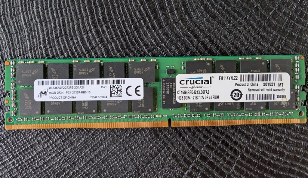 4x16GB DDR4-2133 1.2v DR x4 RDIM, Server, DDR4, Ophalen of Verzenden, Zo goed als nieuw