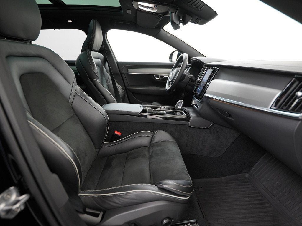 Volvo V90 2.0 T6 Recharge AWD R-Design | Trekhaak | Panorama, Auto's, Volvo, 12 maanden, Euro 6, 4 cilinders, Leder en Stof