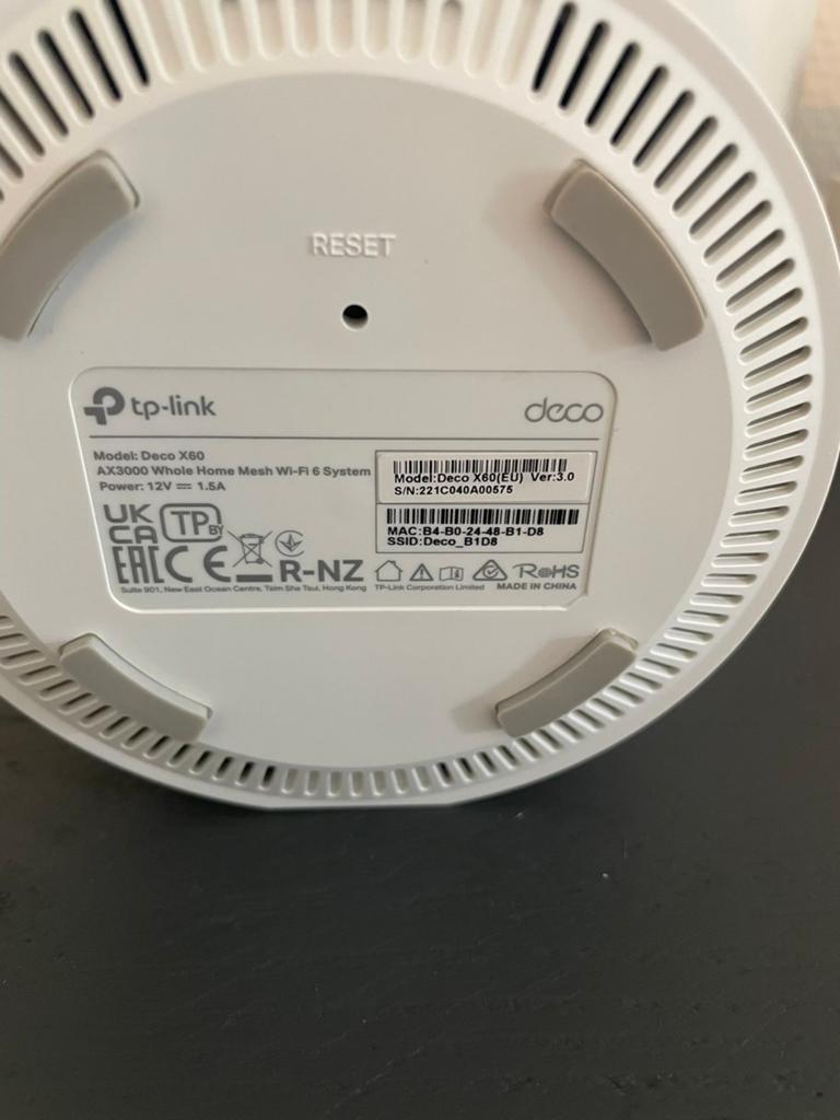 TP-Link Deco X60 AX3000 Whole Home Mesh Wi-Fi 6 Systeem, Computers en Software, WiFi-versterkers, Ophalen of Verzenden, Zo goed als nieuw