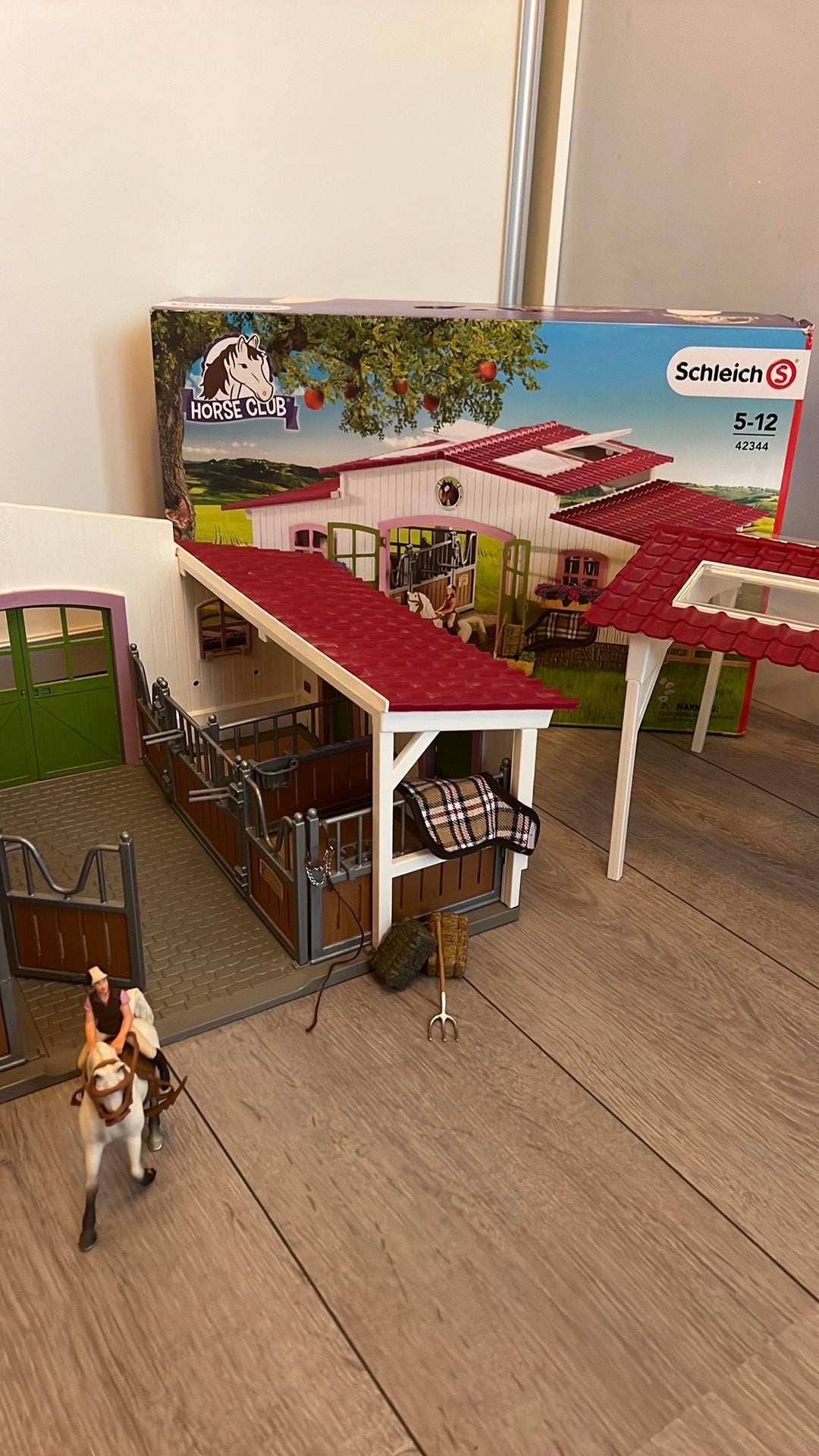 Schleich Horse Club Manege met ruiter en paarden 42344, Ophalen, Zo goed als nieuw