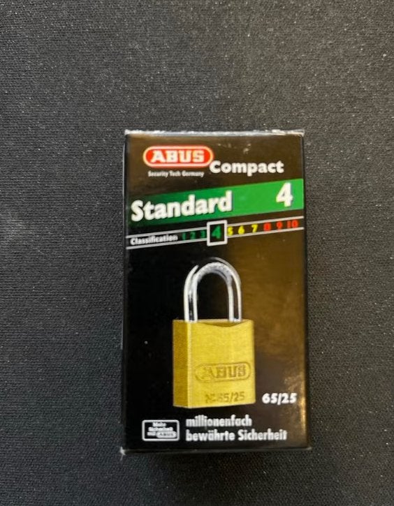 Abus hangslot 65/25 - Gelijksluitend (meerdere stuks), Ophalen of Verzenden, Nieuw, Koper of Messing, Slot