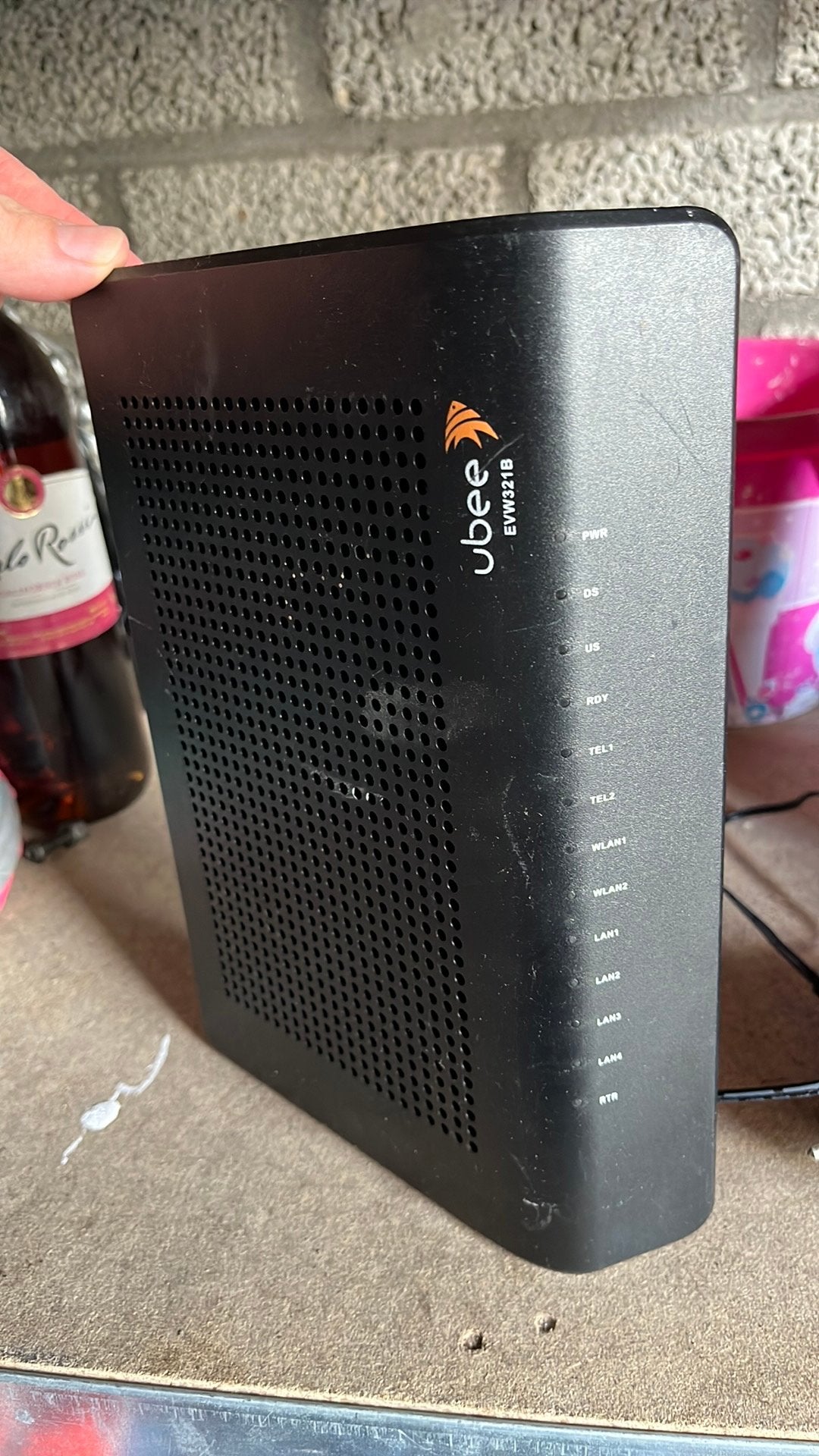 Ubee EVW321, Ophalen, Gebruikt