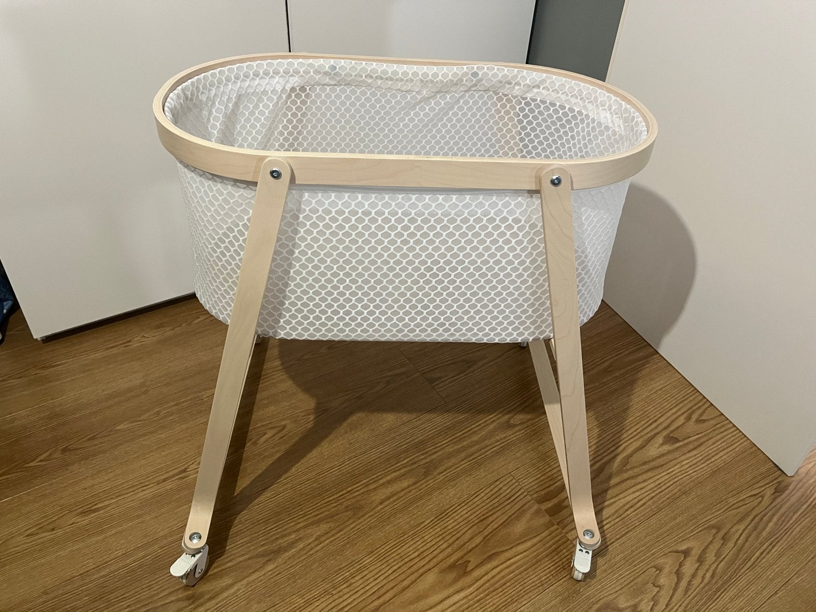 Ikea wiegje met matras, berken, 40x73 cm, Ophalen, Zo goed als nieuw, Wieg