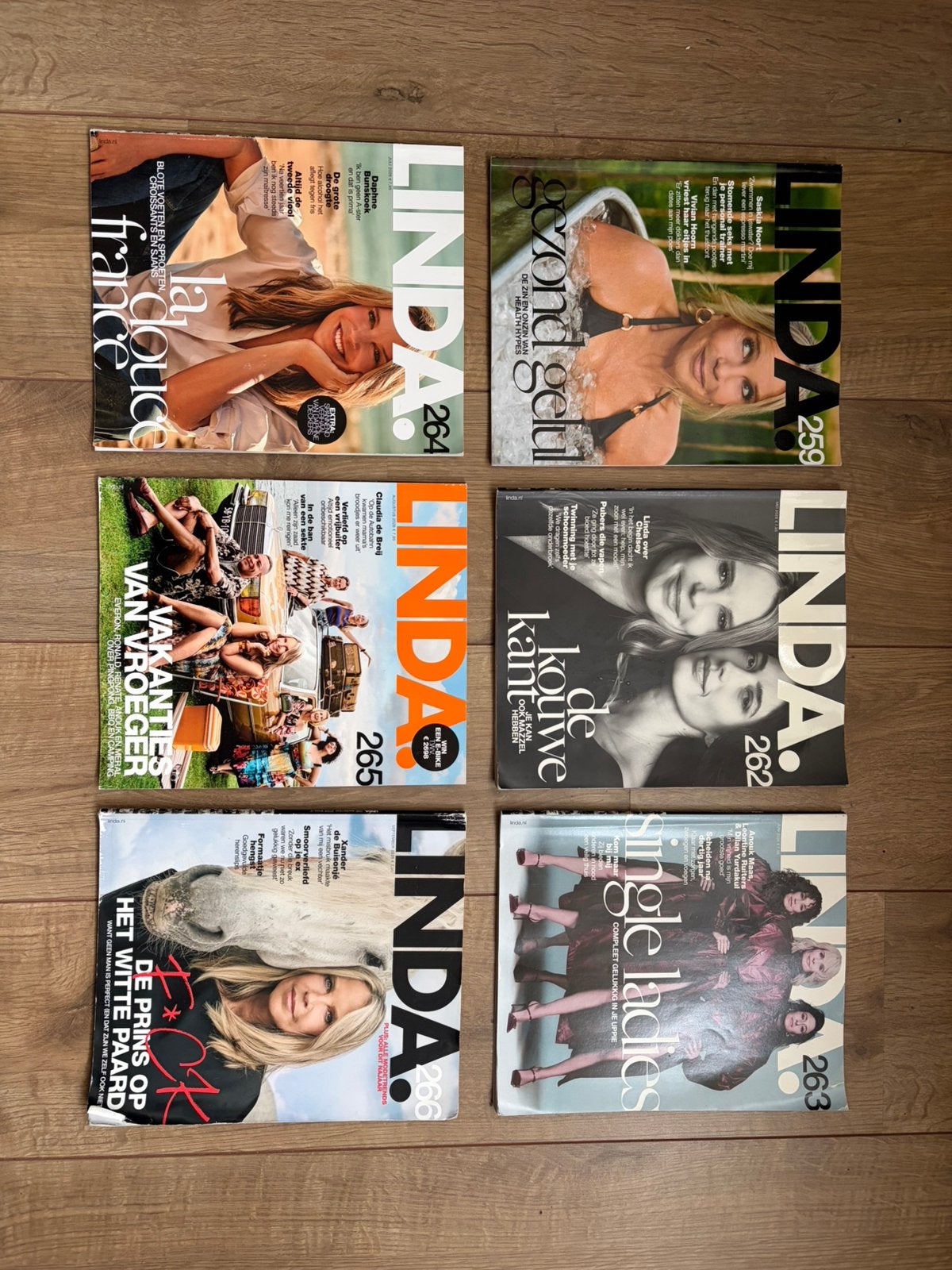 Linda magazine tijdschrift 6x, Ophalen of Verzenden, Gelezen, Damesbladen