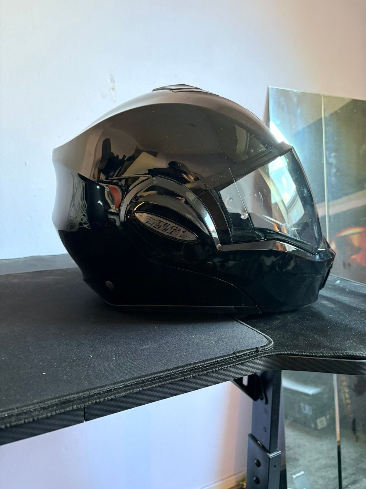 Scorpion exo techt glossy black, Ophalen, Tweedehands, Integraalhelm, Overige merken