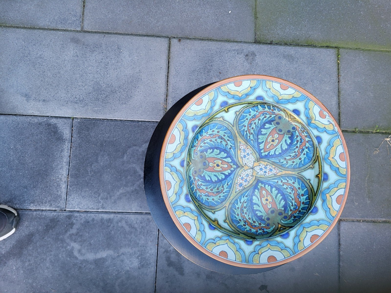 gouda plateel zuid holland wandbord decor Aletta, Antiek en Kunst, Ophalen of Verzenden