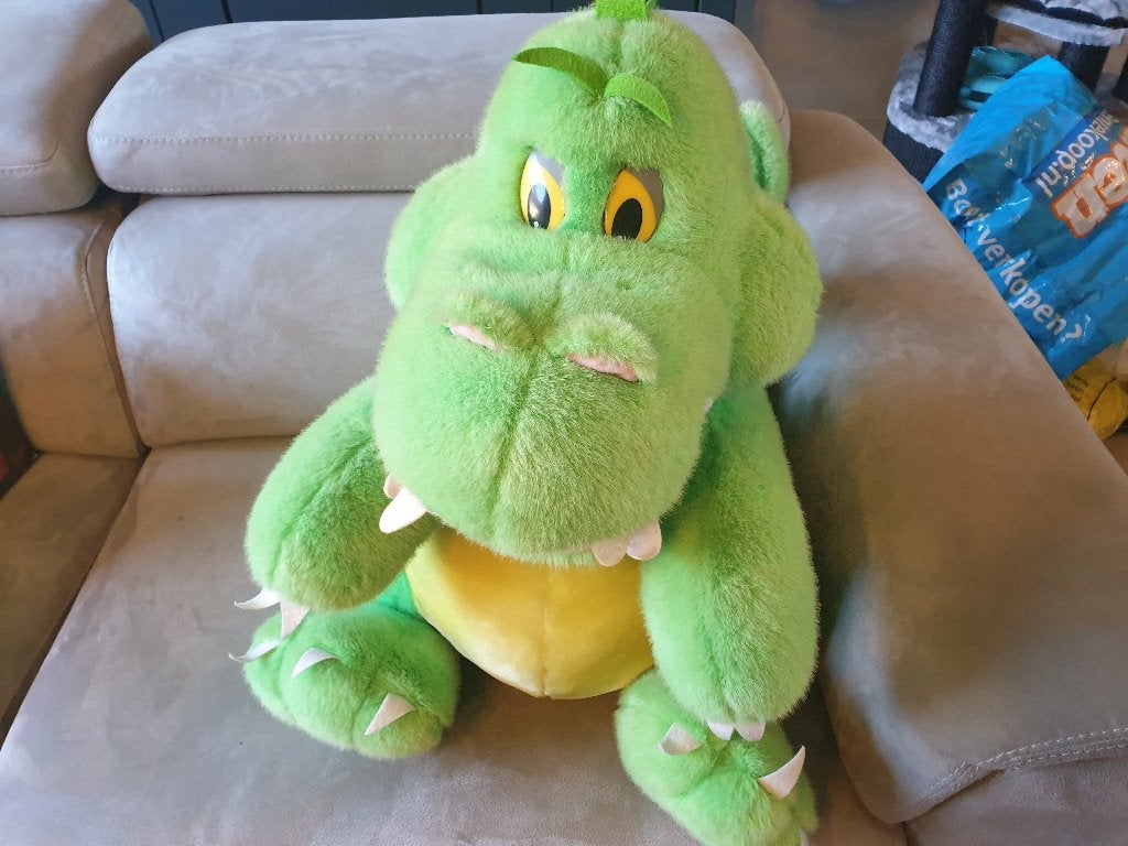 Knuffel - Draak groot 80cm, Ophalen, Zo goed als nieuw, Overige typen