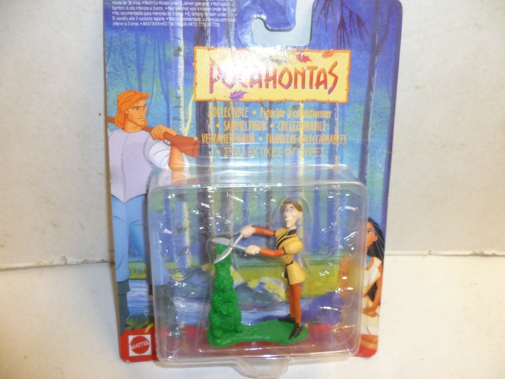 Disney Pocahontas Tuinman figuurtje Mattel 1994 in blister, Verzamelen, Disney, Nieuw, Beeldje of Figuurtje, Pocahontas of Kl. Zeemeermin