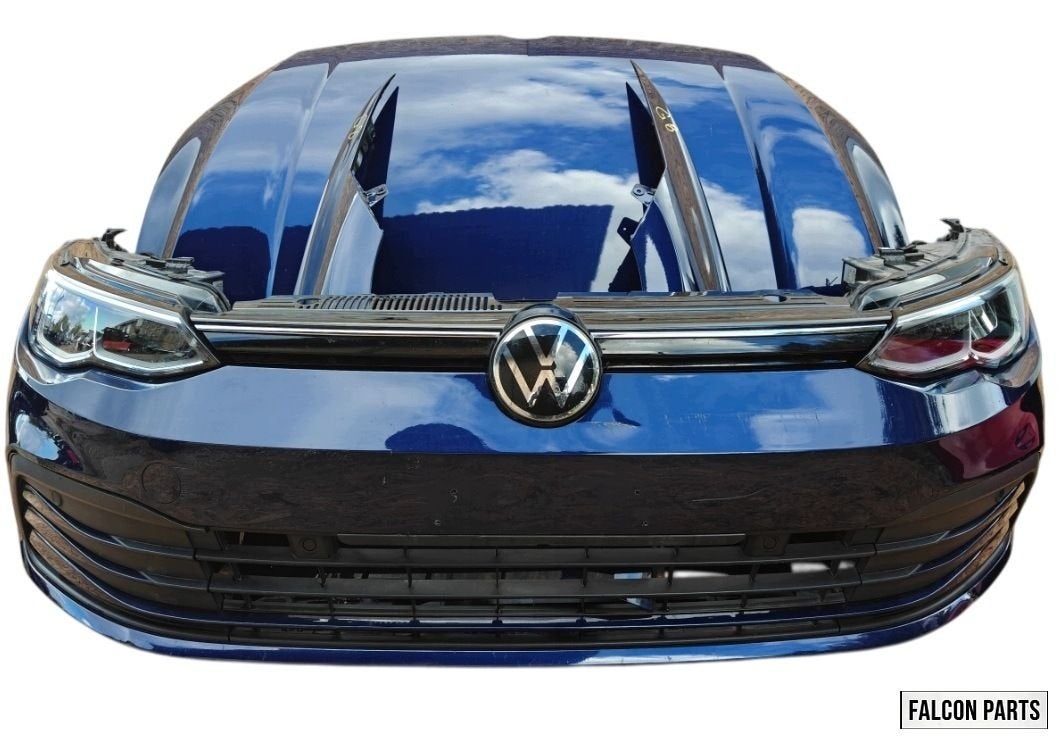 VW GOLF 8 VIII. VOORBUMPER, MOTORKAP, ZIJSCHERMEN, LAMPEN, K, Gebruikt, -, Volkswagen, -