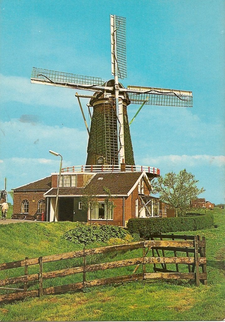 Ansichtkaart Bleskensgraaf "De Vriendschap" Korenmolen, Ophalen of Verzenden, 1980 tot heden, Ongelopen, Zuid-Holland