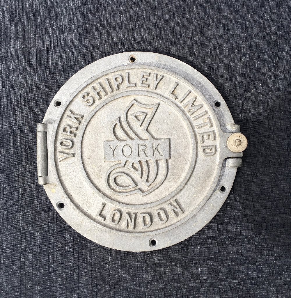 Vintage York Shipley London inspectieluik, Ophalen of Verzenden, Gebruikt, Overige typen, Zeilboot of Motorboot