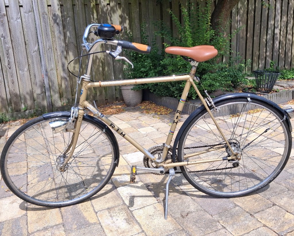 1974 R.I.H. speciaal 10v toerfiets, Gebruikt, 10 tot 15 versnellingen, Velgrem, Overige maten