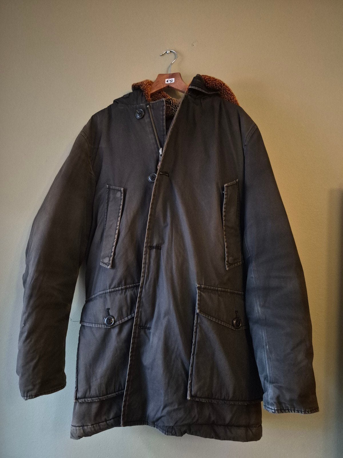Woolrich Vintage Arctic Parka Heren Jas, Kleding | Heren, Maat 48/50 (M), Zwart, Ophalen of Verzenden, Gedragen