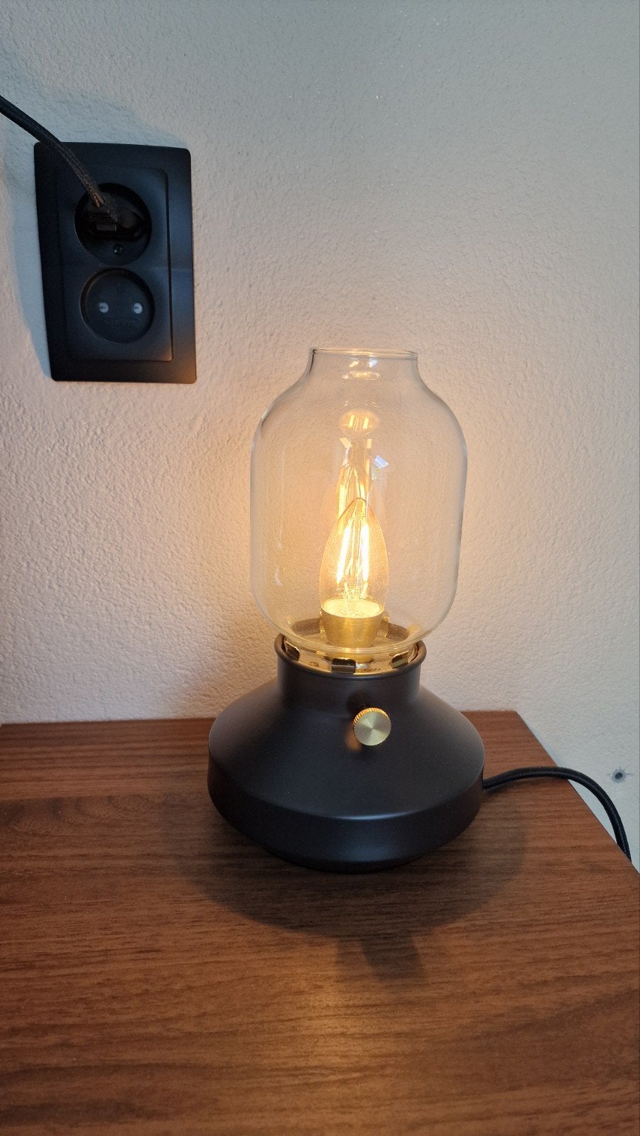 Ikea TÄRNABY nachtlampje / bureaulamp, Ophalen, Bureaulamp, Zo goed als nieuw, Zwart