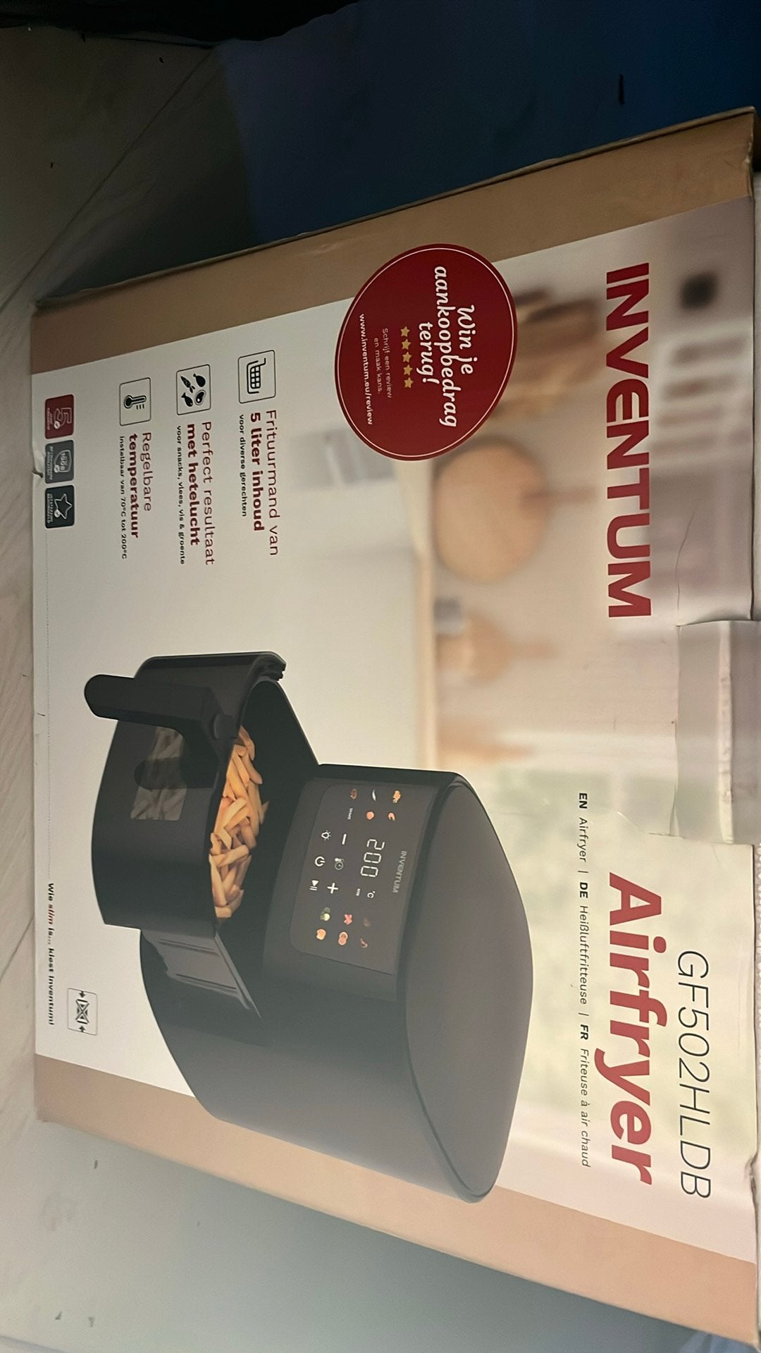 Airfryer, 4 liter of meer, Ophalen, Nieuw