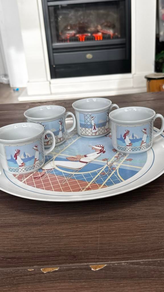 Mebel Italy dienblad met Art Deco-stijl afbeelding, Ophalen of Verzenden