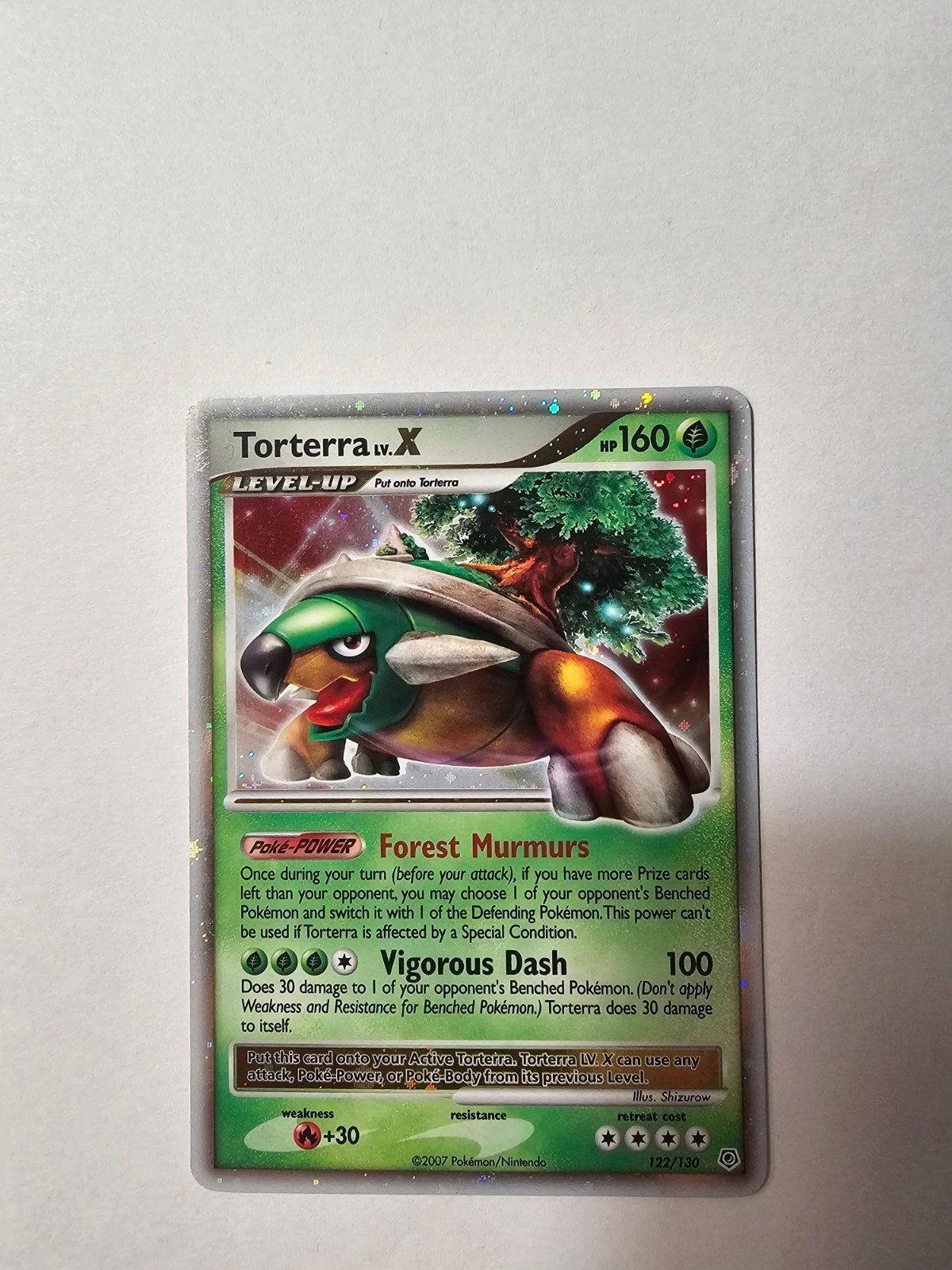 Torterra lv.X, Ophalen of Verzenden, Zo goed als nieuw, Losse kaart, Foil