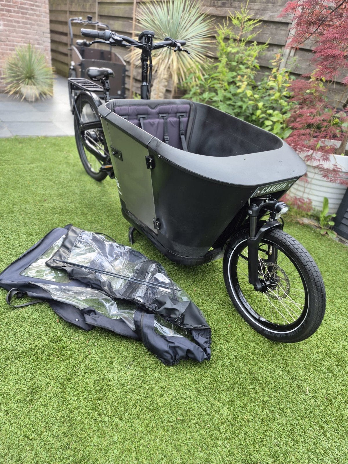 Elektrische bakfiets Carqon Classic, (500 Wh) Bosch accu, Ophalen, 3 kinderen, Overige merken, Elektrisch