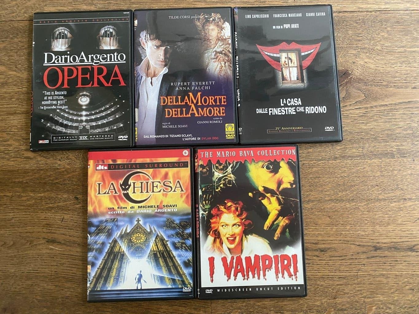 Argento / Bava / Soavi – Italiaanse Cult Horror DVD Set - 5x, Vanaf 16 jaar, Ophalen of Verzenden, Overige genres