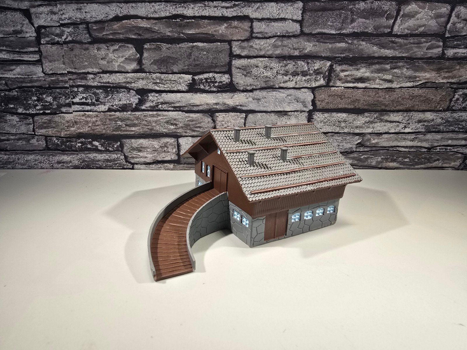 De Agostini alpenboerderij N spoor modeltrein 1:160, Ophalen of Verzenden, Zo goed als nieuw