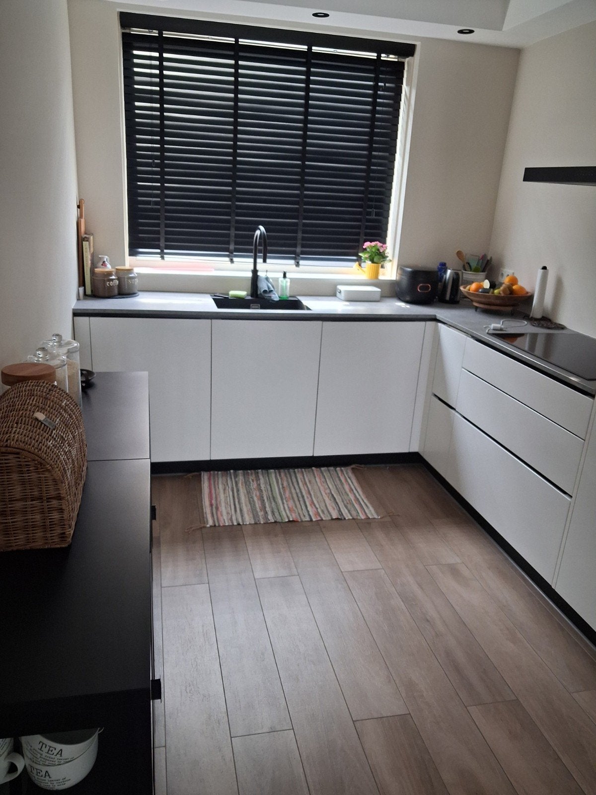 aanrechtblad met spoelbak, Huis en Inrichting, Gebruikt, 150 tot 200 cm, Ophalen of Verzenden, 50 tot 75 cm