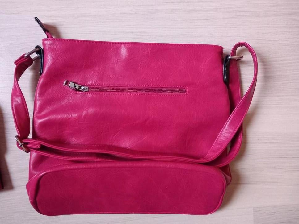 Fuchsia handtas schoudertas Nieuw!, Ophalen of Verzenden, Nieuw
