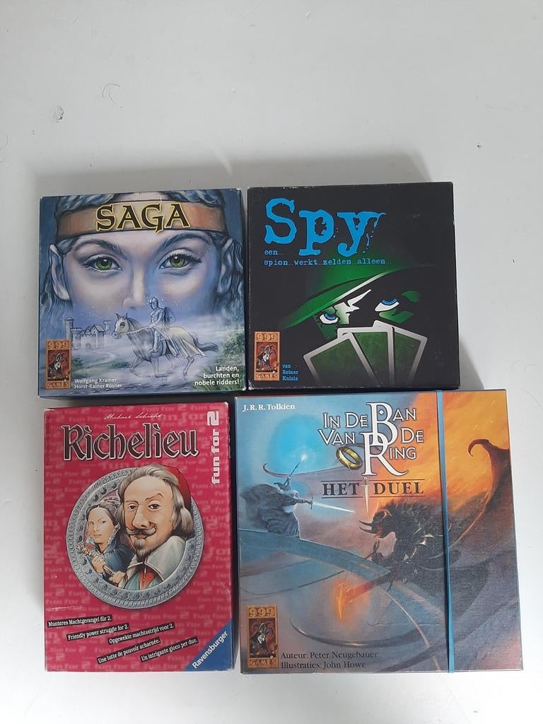 4x Kleine Bordspelletjes van 999 Games - Diverse Thema's, Hobby en Vrije tijd, Gezelschapsspellen | Bordspellen, Gebruikt, Ophalen of Verzenden