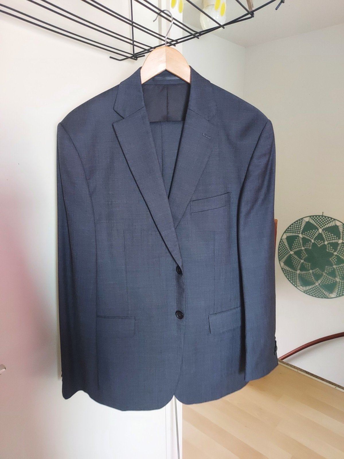 Kostuum, Kleding | Heren, Kostuums en Colberts, Ophalen, Maat 48/50 (M), Taylor & Son, Zo goed als nieuw