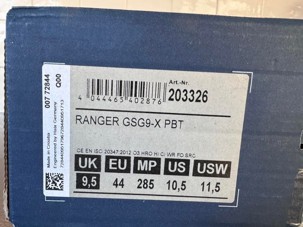 Haix Ranger GSG9-X. PBT, Kleding | Heren, Schoenen, Ophalen, Zwart, Nieuw, Wandelschoenen of Bergschoenen