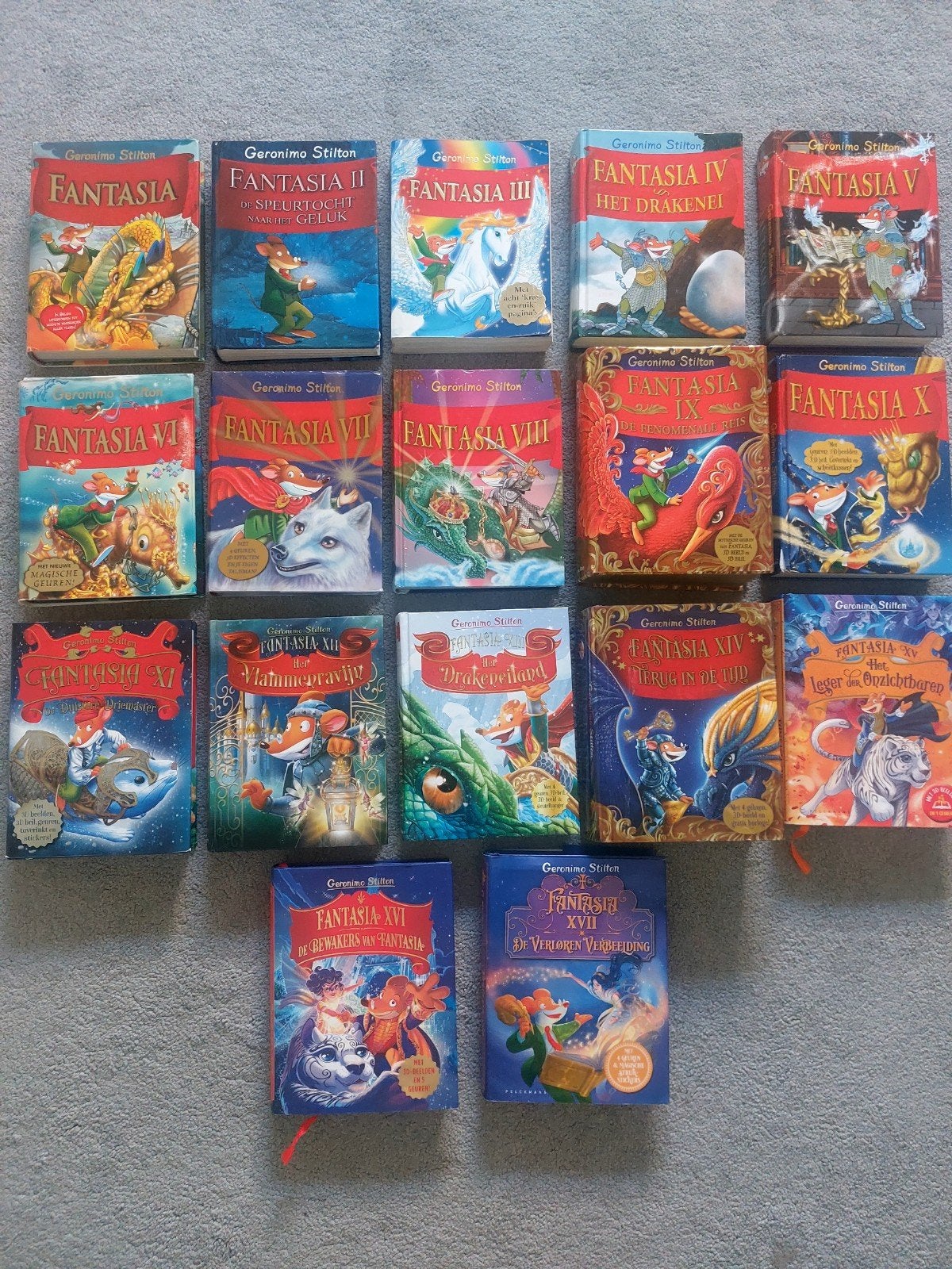 Geronimo Stilton Fantasia Boekenreeks 1-17, Boeken, Fantasy, Ophalen of Verzenden, Gelezen, Geronimo Stilton