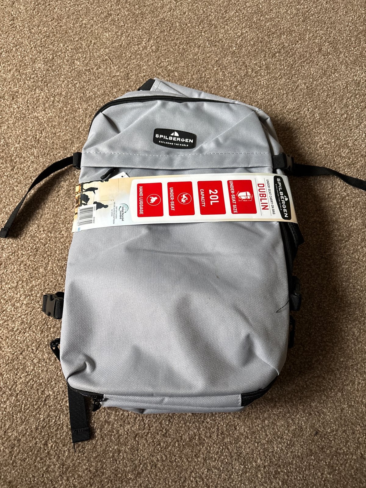 Spilbergen Dublin Under-Seat Carry-On Bag 20L - Nieuw, Ophalen of Verzenden, Nieuw, Minder dan 25 cm, Overige merken