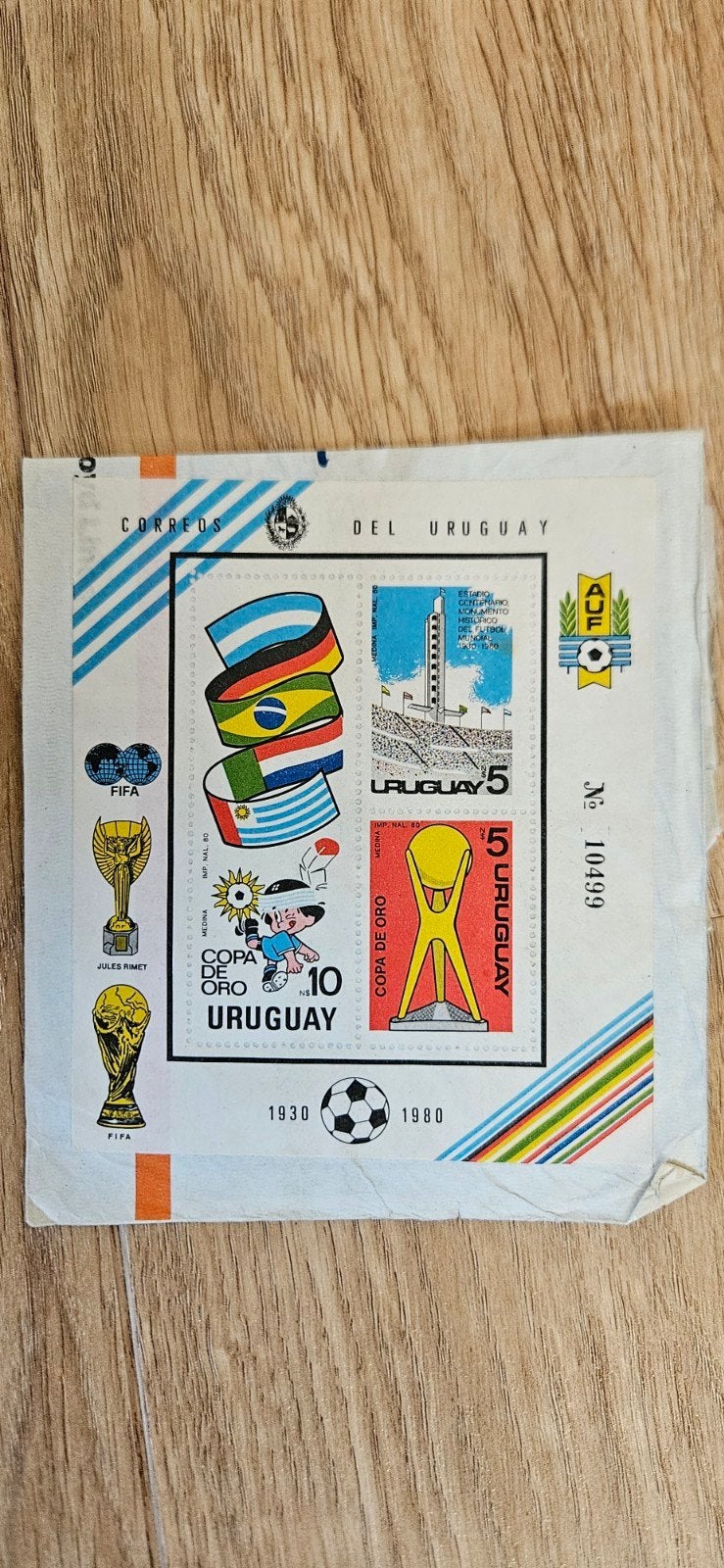 Postzegels voetbal 1980 Uruguay, Verzenden, Sport