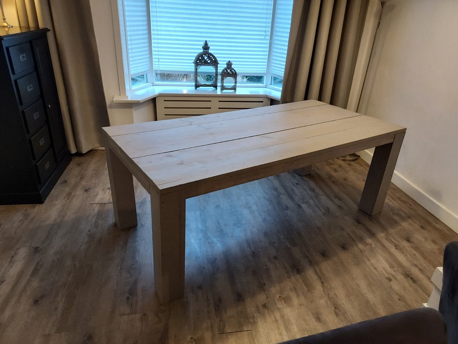 Steigerhouten eettafel, Gebruikt, 200 cm of meer, Vijf personen of meer, Rechthoekig