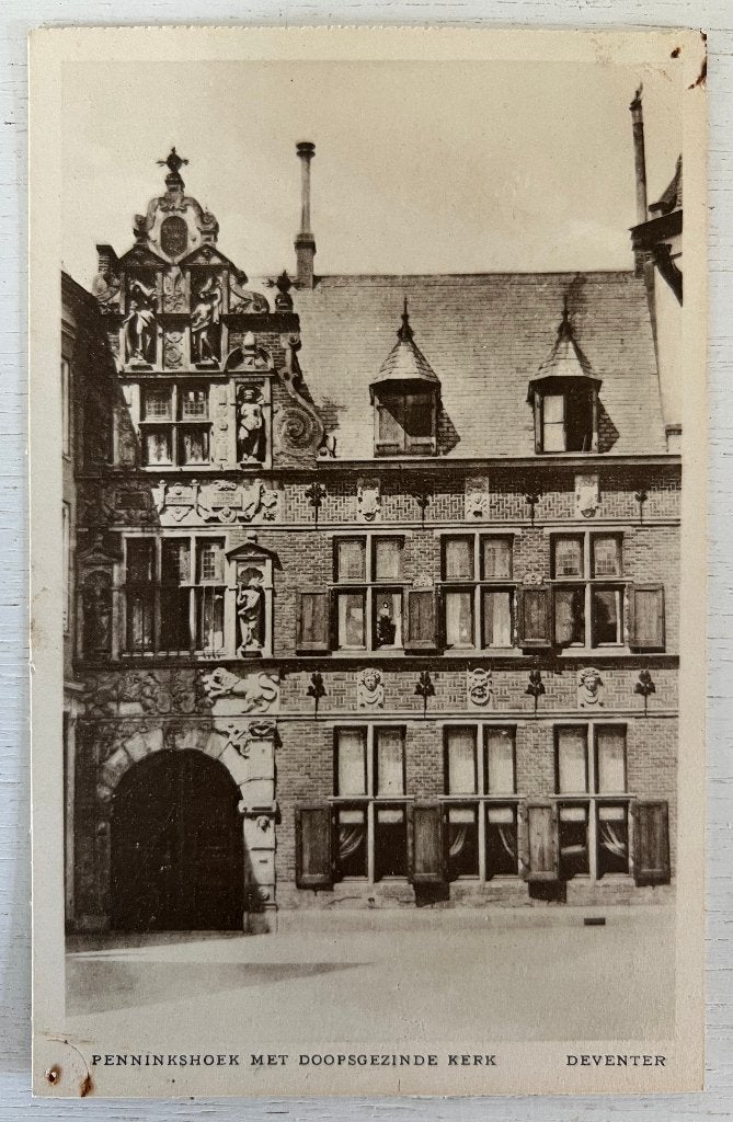Oude Ansichtkaart - Deventer - Penninkshoek met kerk, Ophalen of Verzenden, Voor 1920, Ongelopen, Overijssel