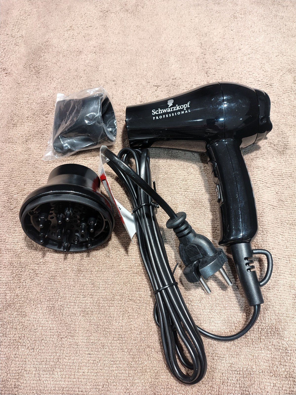 Schwarzkopf Professional Reis Haardroger 1000W, Ophalen of Verzenden, Nieuw, Haarverzorging