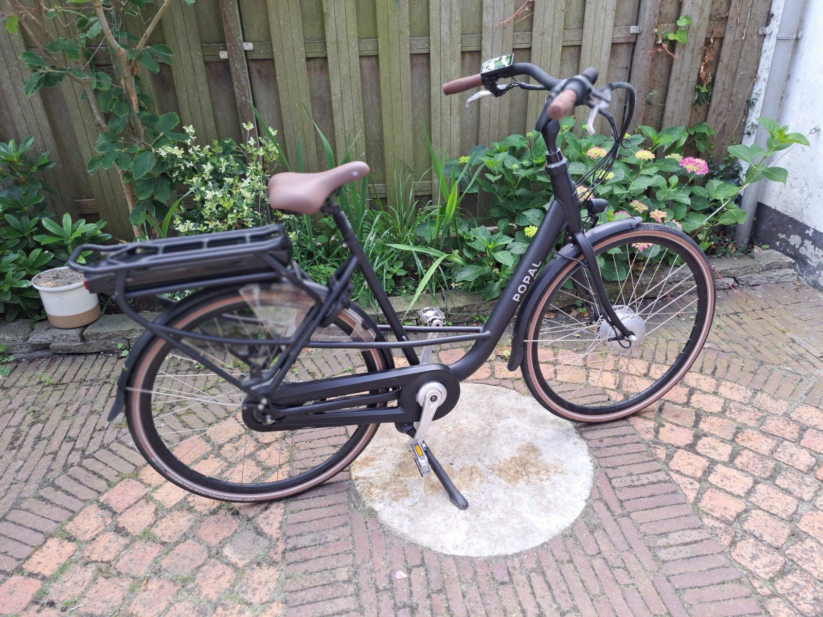 Popal E-Maeve ENFM 53cm elektrische moederfiets, Gebruikt, 51 tot 55 cm, 50 km per accu of meer, Ophalen