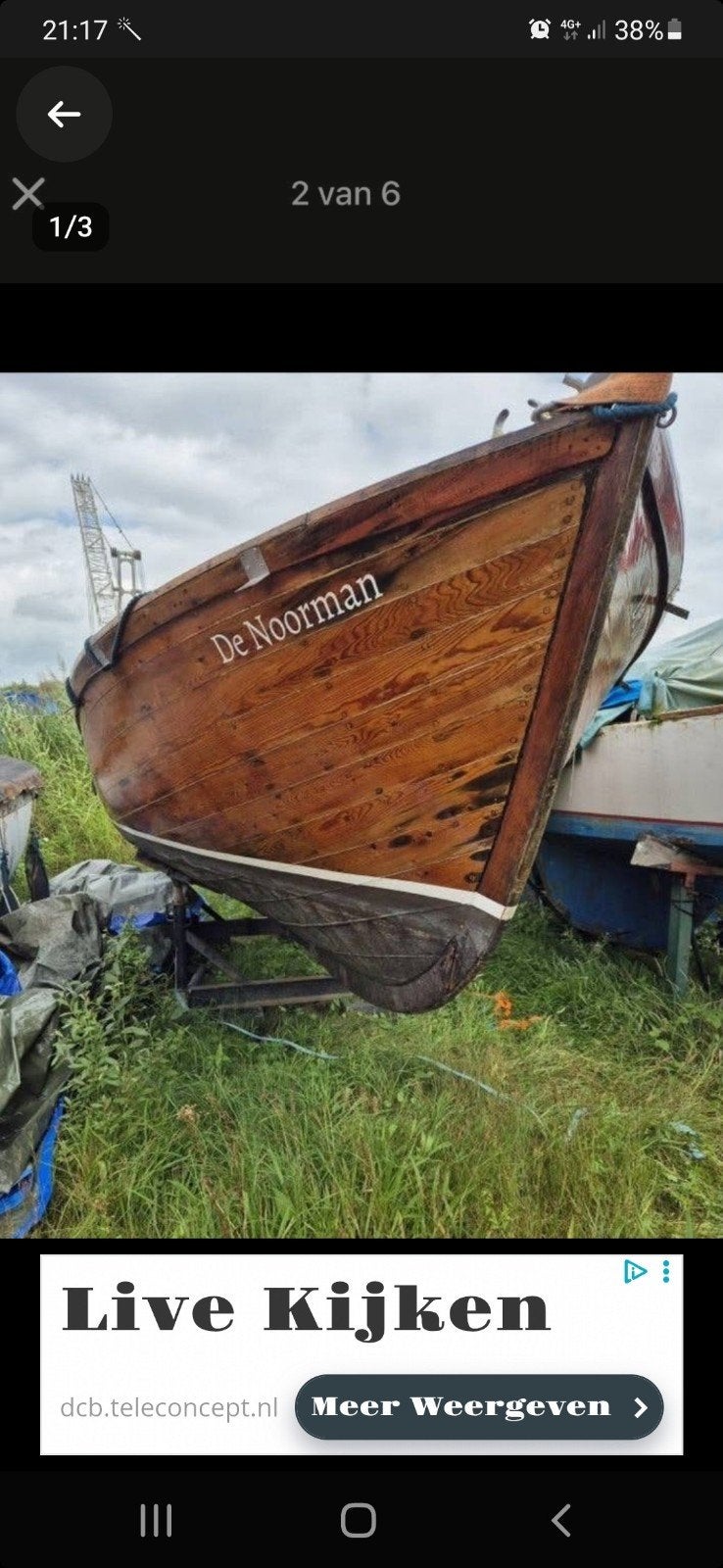houten sloep De Noorman met SABB Dieselmotor, Watersport en Boten, Bootonderdelen, Ophalen of Verzenden, Gebruikt