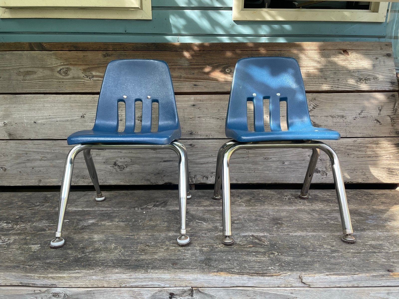Vintage Amerikaanse schoolstoeltjes Virgo Los Angeles, Ophalen, Gebruikt, Stoel(en)