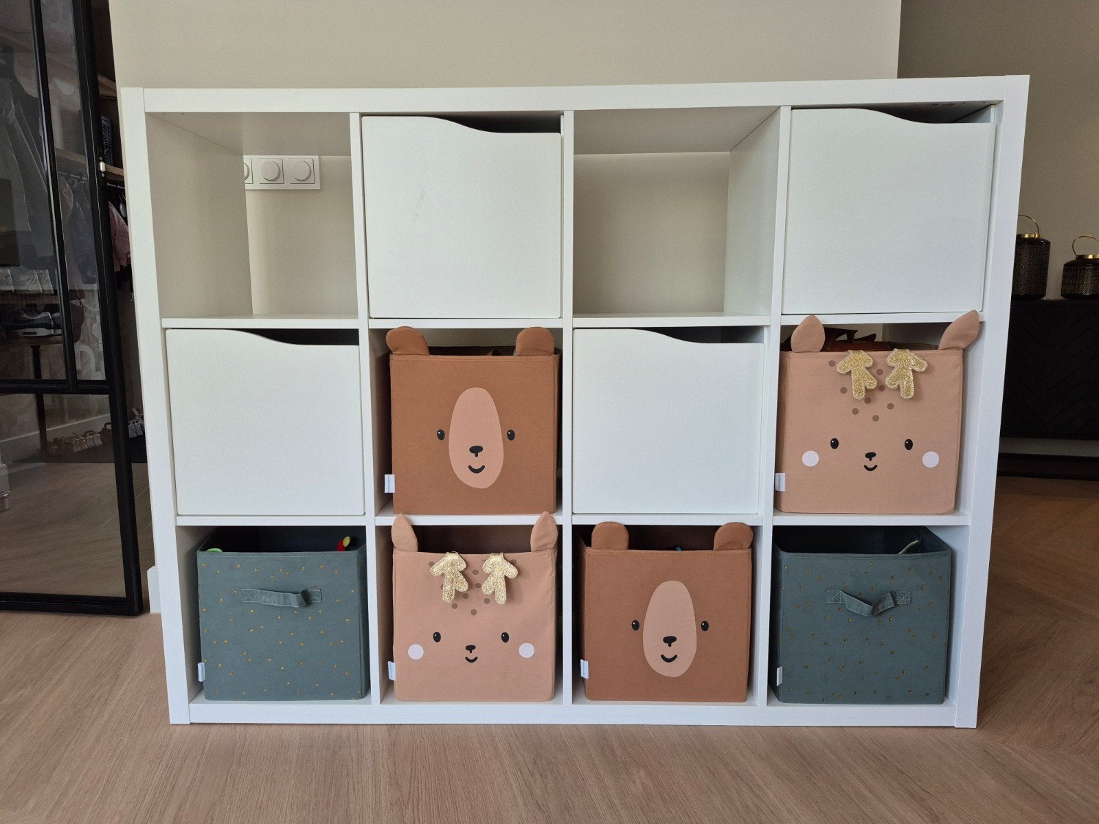 Ikea KALLAX 3x4 vakkenkast - wit - 112x147 cm, Ophalen, Zo goed als nieuw
