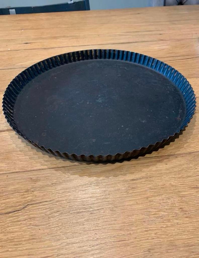 Antieke vlaaivorm, vintage vlaai bakvorm, brocante bak vorm, Ophalen of Verzenden