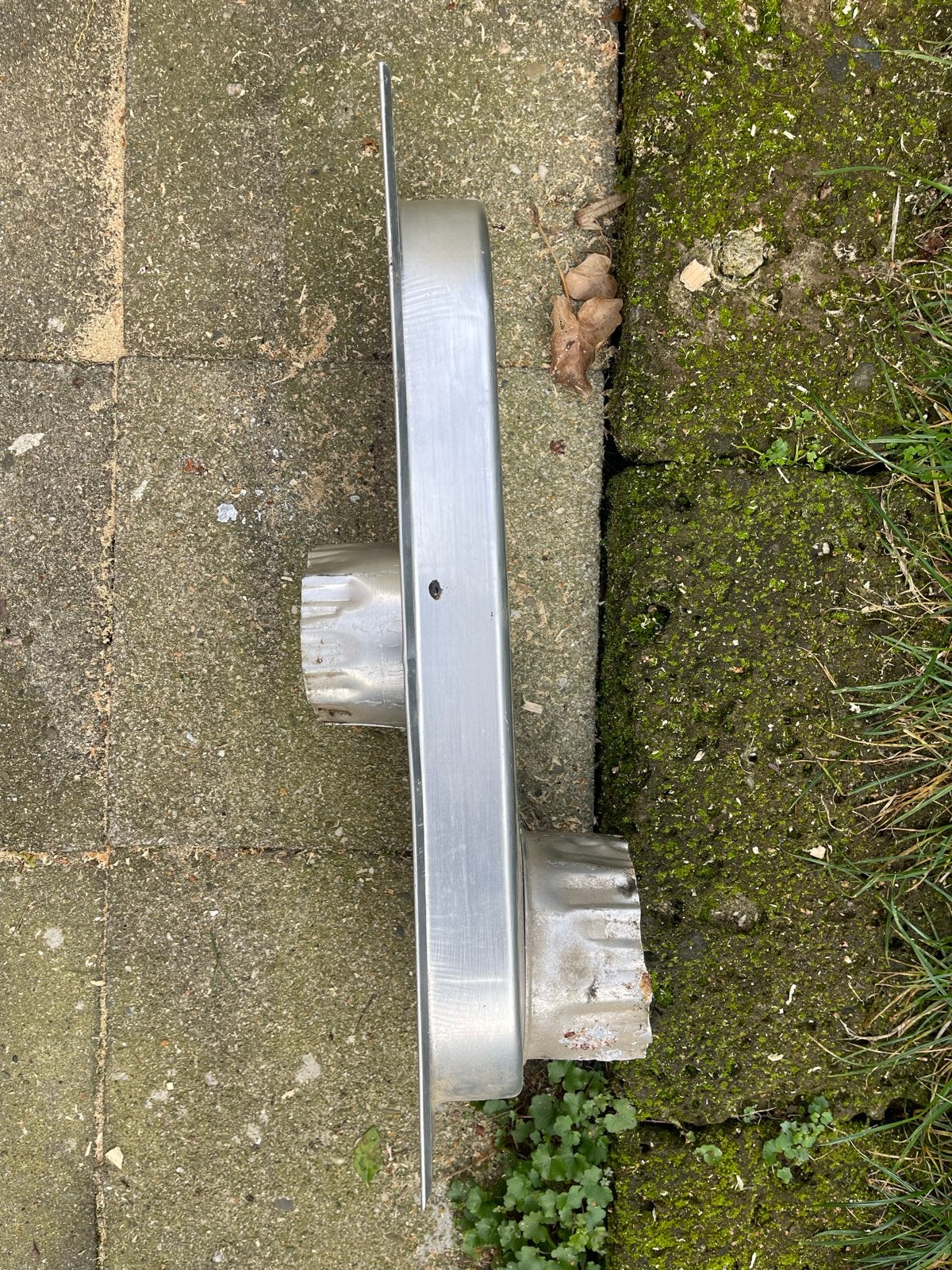 Haardschuif haardaansluiting 100mm, Doe-het-zelf en Verbouw, Afvoer, Gebruikt, Aluminium, Ophalen of Verzenden