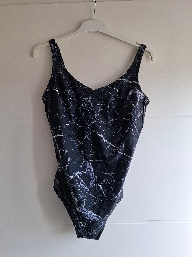 Badpak maat 48 Speedo zwart, Verzenden, Zo goed als nieuw, Zwart, Lingerie of Zwemkleding